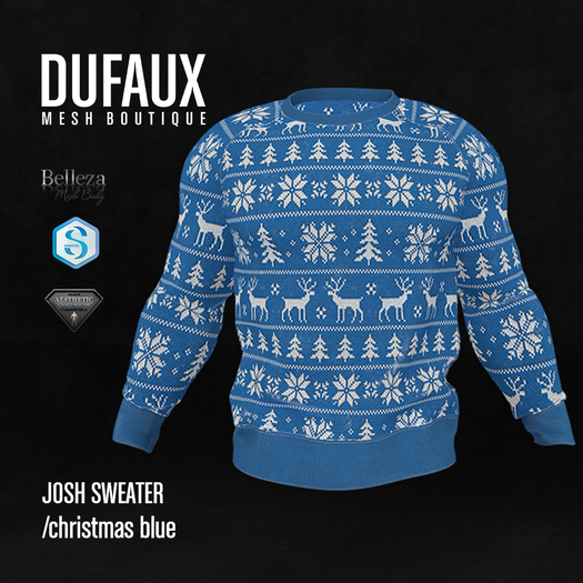 DUFAUX - josh sweater - christmasblue
