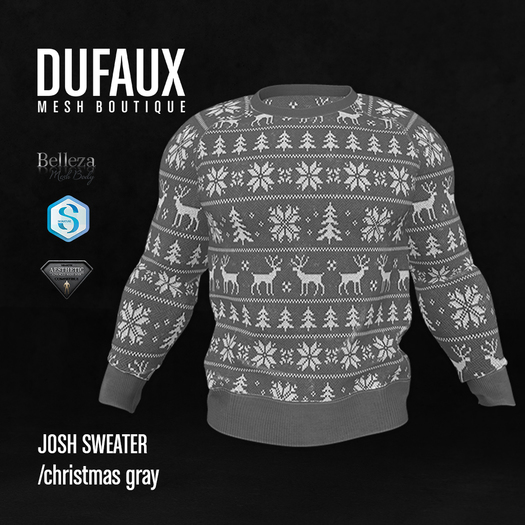 DUFAUX - josh sweater - christmasgray