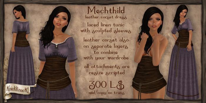 [knickknack] Mechthild leather corset dress PURPLE