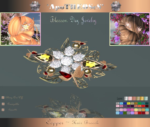 BOX *AS*Copper - Blossom Day Hair Brooch