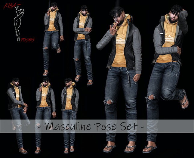 Masculine Pose Set [KMA] BOXED