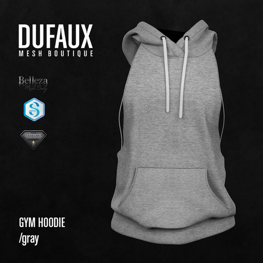 DUFAUX - gym hoodie - gray