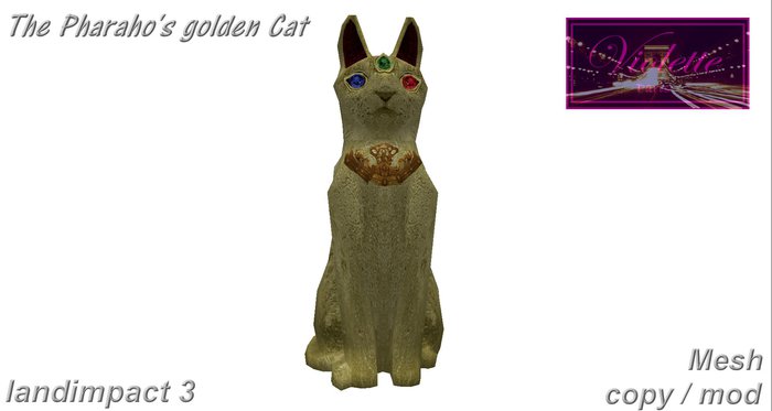 The Pharaho's golden Cat mesh E-BOX