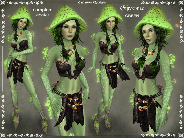 Shroomee Avatar ~GREEN~ by Caverna Obscura