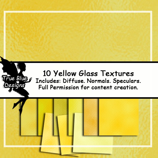 *True Blue Designs* Yellow Glass Textures