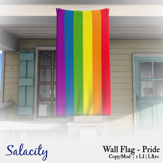 Salacity - Wall Flag Pride