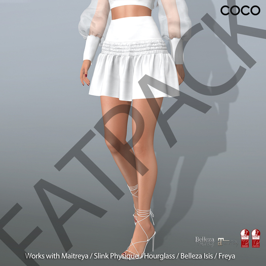 *COCO*_ShirredMiniSkirt_FATPACK