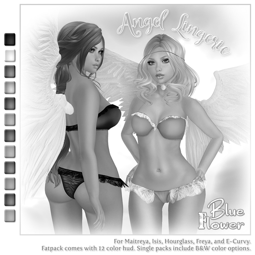 Blue Flower - Angel Lingerie - Demo