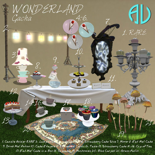 AV - WONDERLAND Candle Holder RARE