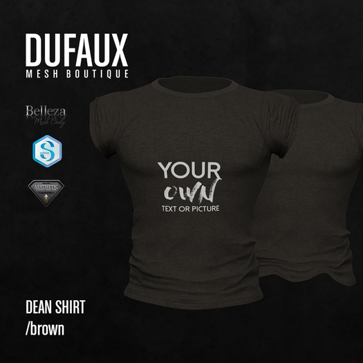 DUFAUX - dean shirt *custom texture* - brown