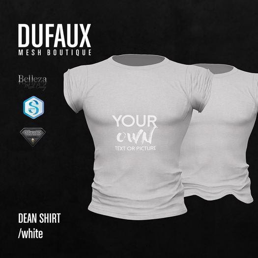DUFAUX - dean shirt *custom texture* - white