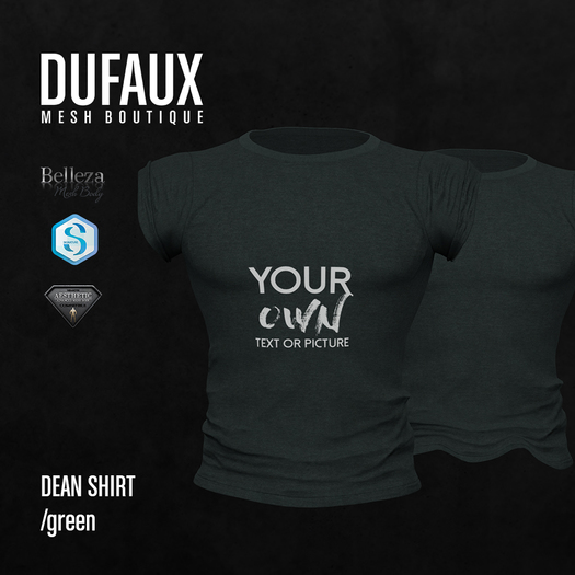DUFAUX - dean shirt *custom texture* - green