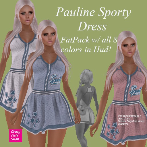 Pauline Sporty Dress FatPack w/Hud