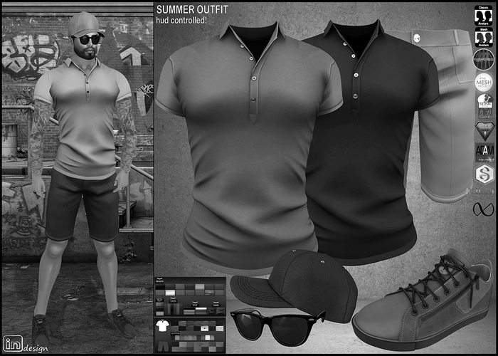 IN  Design Summer Outfit HUD Controlled!DEMO.