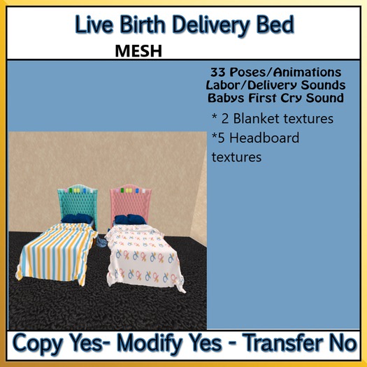 Live Avi  Birthing Bed { Bagged}