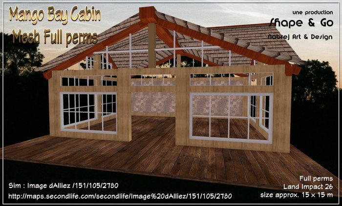 Mango Bay Cabin Mesh Full perms (boxed)