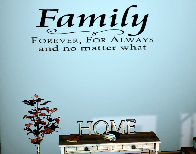 {TCI}Family Forever Wall Decal