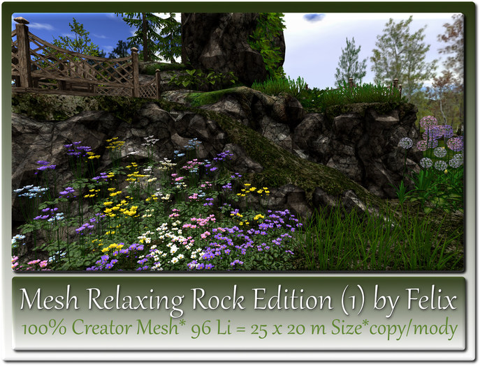 Mesh Relaxing Rock Edition 1=25x20m Size=96 Li copy-mody