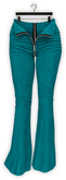 Addams - Stacy - Denim Flare Pants - Open Zipper #14