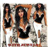 KL *AL* CONJUNTO BLANCO/NEGRO-CASUAL- WOMEN`S PANT OUTFITS- SEXY- PARTY
