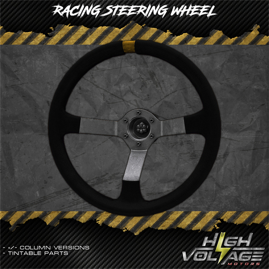 High Voltage Motors - Racing Steering Wheel