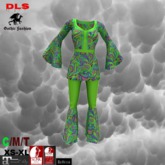 Boho outfit neongreen boxed