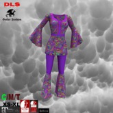 Boho outfit purple boxed