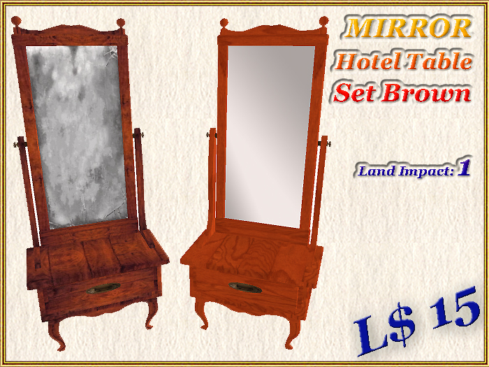 MIRROR Hotel Table Set Broun