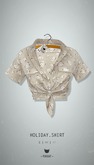-Pixicat- Holiday.Shirt (FlowerBeige)