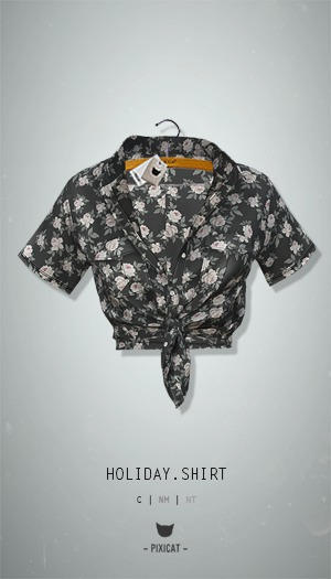 -Pixicat- Holiday.Shirt (Rose)