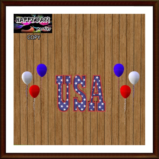4th of July - USA Word Panel