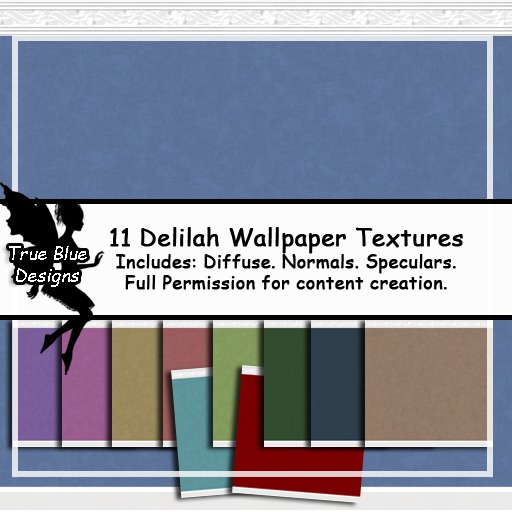 *True Blue Designs* Delilah Wallpaper Textures