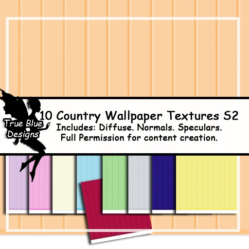 *True Blue Designs* Country Wallpaper Textures S2