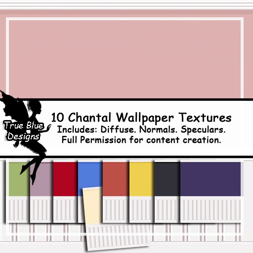 *True Blue Designs* Chantal Wallpaper Textures
