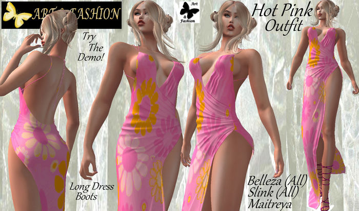 ART & FASHION - HOT PINK OUTFIT