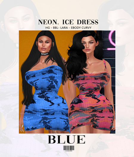 NEON. Ice Dress Blue ::Kloss::