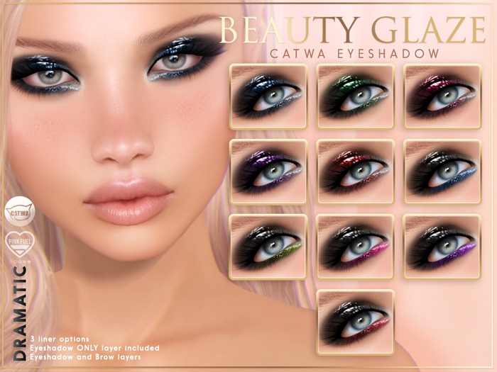 [PF] CATWA EYESHADOW Applier - Beauty Glaze - DRAMATIC