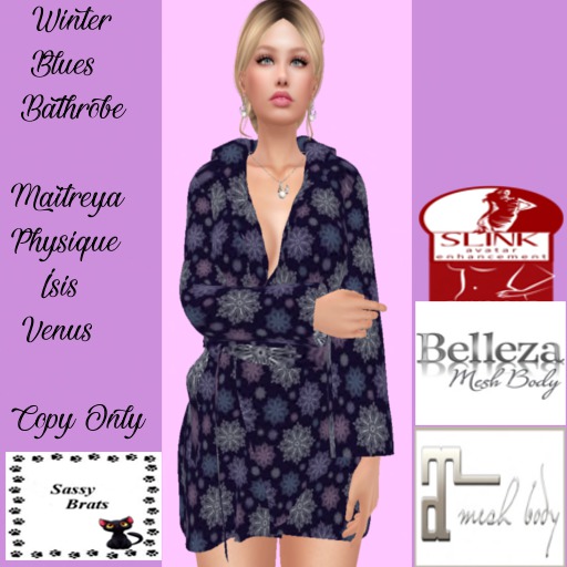 Winter Blues Bathrobe