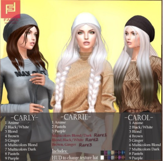 -FABIA- Mesh Hair   <Carol> Purple 9