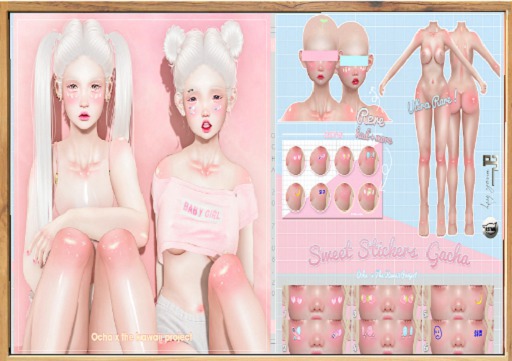 OCHA . Sweet Stickers GACHA - 2 box