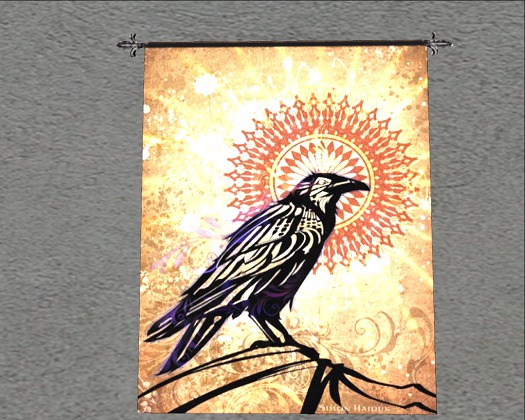 Tapestry-Black Raven