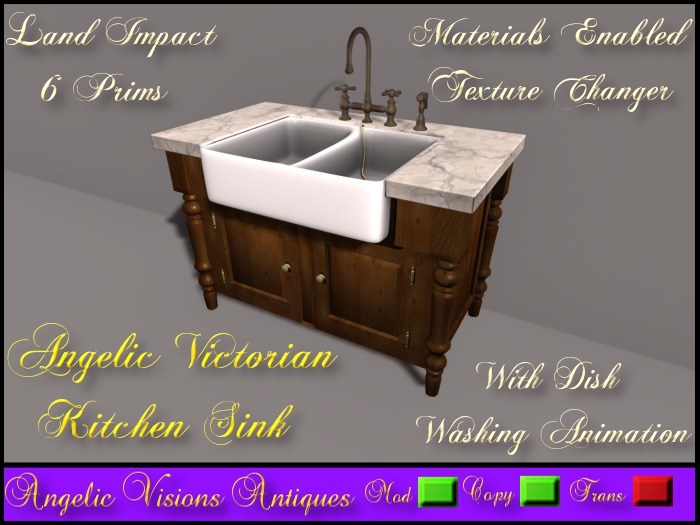 Angelic Victorian Kitchen Sink BOXED