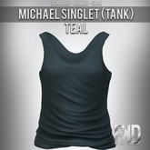 [FKD] MICHAEL SINGLET (TANK) -TEAL