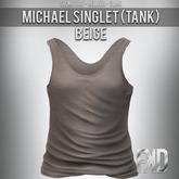 [FKD] MICHAEL SINGLET (TANK) -BEIGE