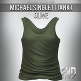 [FKD] MICHAEL SINGLET (TANK) - OLIVE