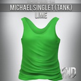 [FKD] MICHAEL SINGLET (TANK) - LIME