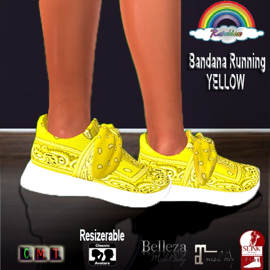 ((RBS)) Bandana Running - YELLOW 