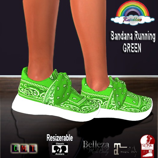 ((RBS)) Bandana Running - GREEN - (WEAR)