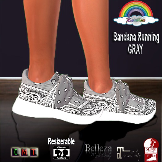 ((RBS)) Bandana Running - GRAY - (WEAR)
