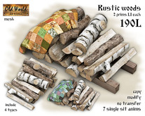Rustic woods with cloth - Old World - Medieval / Rustic Decorations